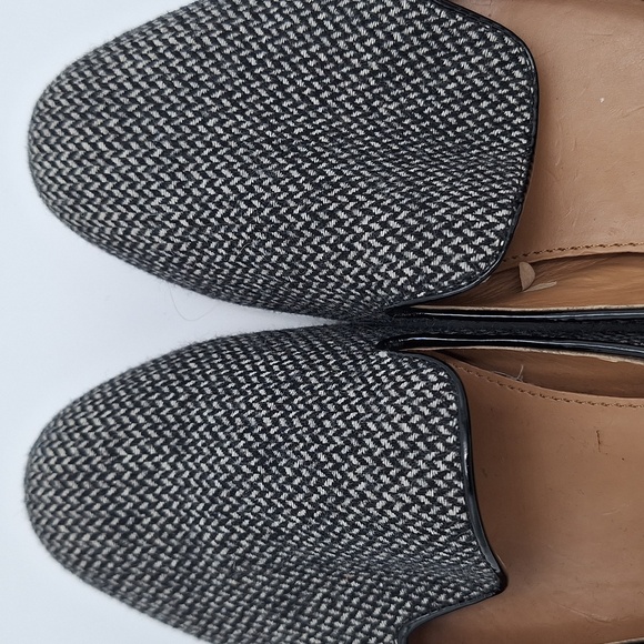 J. Crew Black and White Flats Tweed Women's Loafers - Picture 5 of 15